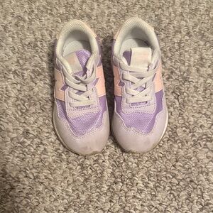 New Balance Kids Lavender and Peach Sneakers
